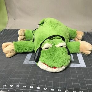 Iflops Frog Plush Share The Tunes Music Plug and Play Headphones Speaker